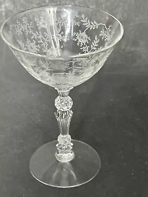 Fostoria Chintz 5.5” Tall Champagne Sherbet Martini Glass  • $12