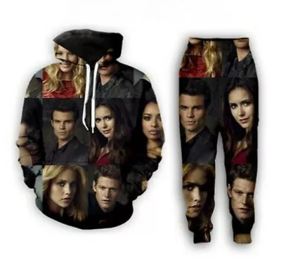 The Vampire Diaries 3D Print Women/Men's Hoodies Sweatshirt+Pants Sport Suit • £16.79