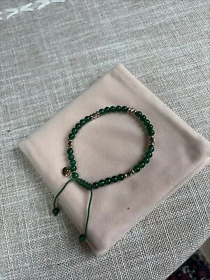 Lola Rose Bangle Bar Friendship Bracelet Green Semi-Precious Stones Used • £15