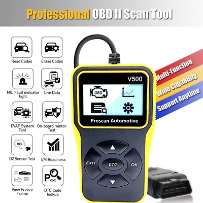 Mitsubishi Outlander V500 OBD2 Car Engine Code Reader Diagnostic Scanner Tool • $28.98