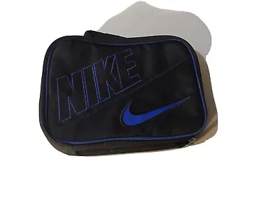 Nike Thermal Cooler Lunch Bag Black And Blue Vintage 1990s  10.5 X 8  • $9.99