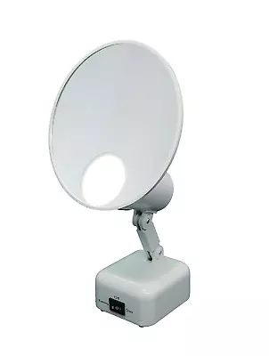 15X Supervision Magnifying Mirror Light 6.5in Dia Variable Setting Dove White • $143.99