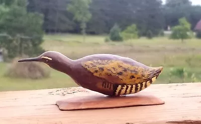 Vintage  Miniature Carved Merganser Decoy Virginia Rail • $125