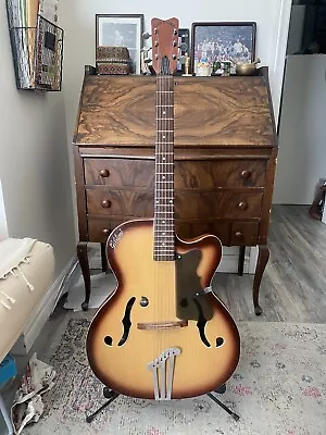 Vintage Gibtone Archtop Guitar Made In India Light Weight Player 4lbs • $350