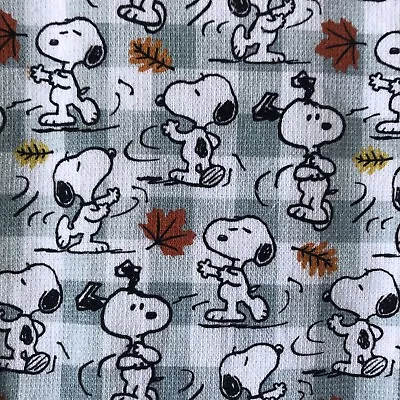 Peanuts~SNOOPY DANCING In LEAVES~ONE Fall Hand Towel~16” X 26”~NEW~FAST FREE SH. • $14.95