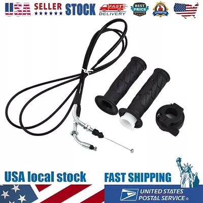 2Pcs Moped Scooter Throttle Turn Handlebar Grip Cable For GY6 125-150CC ATV Bike • $24.64