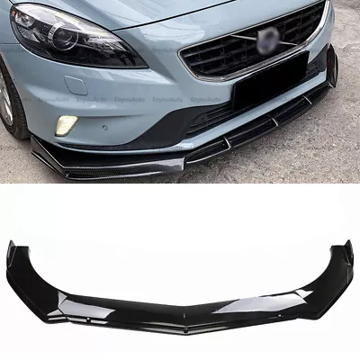 For Volvo  C40 Xc40 Xc60 Xc90 Front Bumper Lip Spoiler Splitter Glossy Black • $57