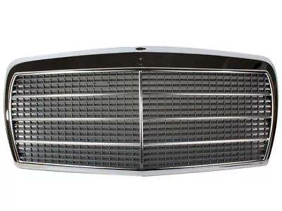 Chrome Frame + Mesh Front Grille For Mercedes W126 S-Class 300SE 380SEL 420SEL • $124.59