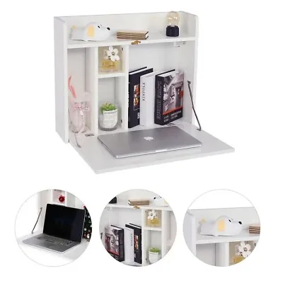 Wall Mounted Desk Multifunctional Fold Down Desk Computer  Laptop Desk Storage • $79.99