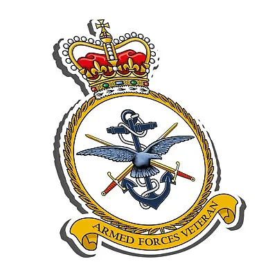 Armed Forces Veteran Sticker - Navy Army Raf - British Legion Uk Badge • £2.49