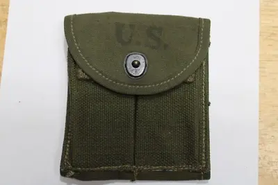 US Military Issue WW2 M1 Carbine Ammo Magazine Stock Belt Pouch OD Canvas C16 • $79.95