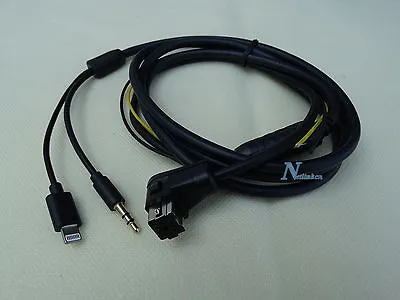 PIONEER IP-BUS 8-PIN IPHONE 6S 6 5 AUX CABLE AVIC-Z110BT AVIC-Z120BT AVIC-Z130BT • $14.95