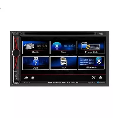 Power Acoustik Pd-7002 7 Inch Double Din Car Stereo Dvd Touchscreen Bluetooth • $67.99