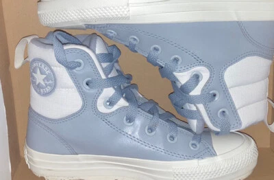 £20 • Buy Brand New Converse Leather Boots Ash Grey Size 3.5