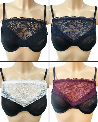 Modesty Panel - Lace Bra Insert - Instant Camisole - Cleavage Cover Up • £8.99