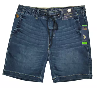 U.S. Polo Assn. #11451 NEW Men's Drawstring Elastic Waist Jogger Shorts • $17.99