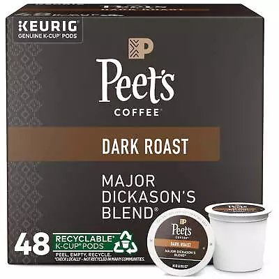 Peet'sCoffee Major Dickason'sBlend K-Cup Coffee PodsPremium Dark Roast48 Count • $32.84