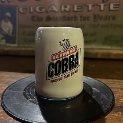 Vintage Budweiser King Cobra Premium Malt Liquor Mini Ceramic Stein Mug Shot NM • $9.99