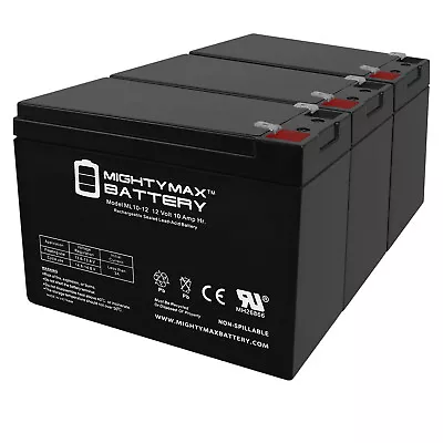 Mighty Max 12V 10AH Replacement Battery For Minimoto Motocross XRF500 - 3 Pack • $69.99