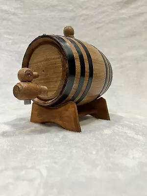 Mini Oak Barrel 1L Wine Barrel Oak Wooden Keg Whiskey Dispenser Wood   • $20