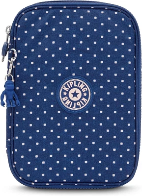 £56.28 • Buy Kipling 100 Pens Case W/ Monkey Keychain Soft Dot Blue Brand New Tags Seal Pac