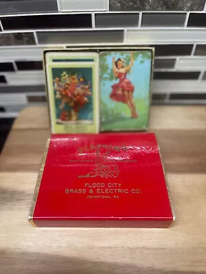 Vintage Gil Elvgren PlayTime Playing Cards 2 Decks Custom Sleeve Johnstown PA • $25