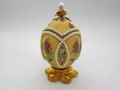 FabergÉ Egg Gout: Sumptuous Rose & Pearl Jewelry Box • £50.34