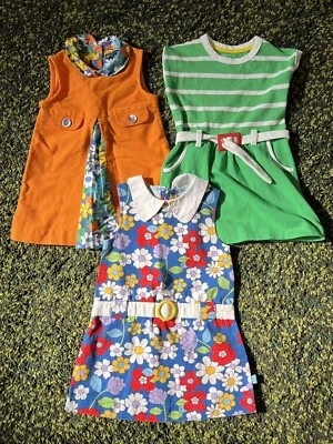 £28 • Buy Little Bird Toddler Dress Bundle Vintage Floral Stripe Style Retro