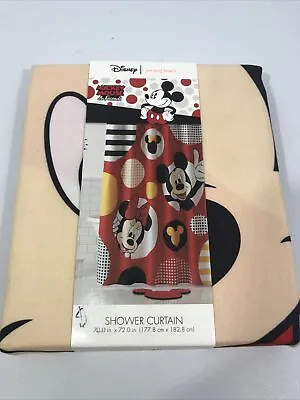Disney Jumping Beans Mickey Mouse And Friends Fabric Shower Curtain 70x72 Minnie • $49.99