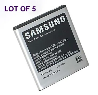 5 Samsung EB-L1D7IBA OEM Battery Lot Galaxy S II Skyrocket Rugby Pro I727 New • $19.95