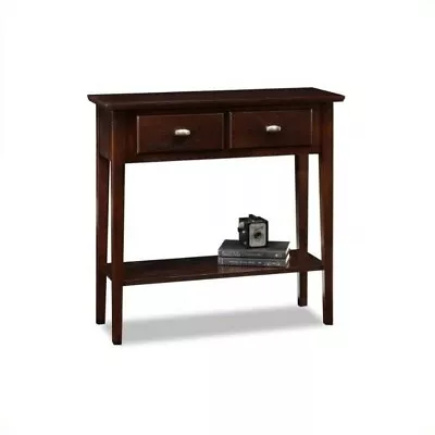 Leick Furniture Hall Wood Console-Sofa Table In Chocolate Oak Finish • $147.91