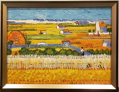 Hand Painted In Manner Of Van Gogh Oil On Canvas  The Harvest  • $49.95