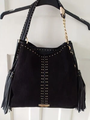 £12.99 • Buy River Island Tote Shoulder Bag Gold Chain Tassels 