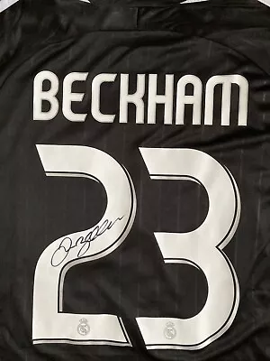 David Beckham #23 Hand Signed Shirt With COA • £300