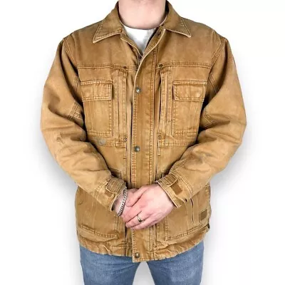 Vintage Schmidt Traditional Style Workwear Jacket Tan XL (CB362) • £35