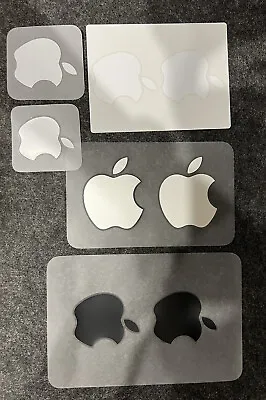 8 Official Apple Stickers 4x4 MacBook IPhone IPad IMac Studio Logo Assorted • £4.50