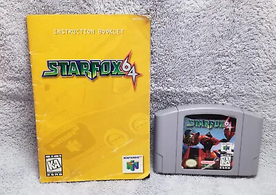 Star Fox N64 - Game Cartridge & Manual  - Tested - Authentic • $49.95