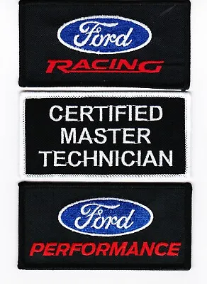 Ford Racing Certified Master Technician Sew/iron On Patch Embroidered Performanc • $16.99