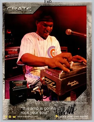 Robert Randolph Blue Voodoo Crate Amps Promo 2005 Full Page Print Ad • $11.99