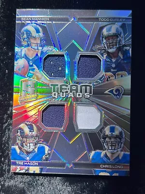 2015 Panini Spectra Team Quads /199 Chris Long Mannion Todd Gurley Tre Mason #7 • $4.99