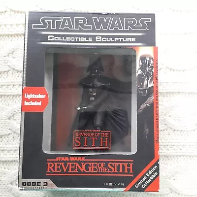 RARE Code 3 Collectibles 6  Polystone Movie Poster Darth Vader Sculpture • £40