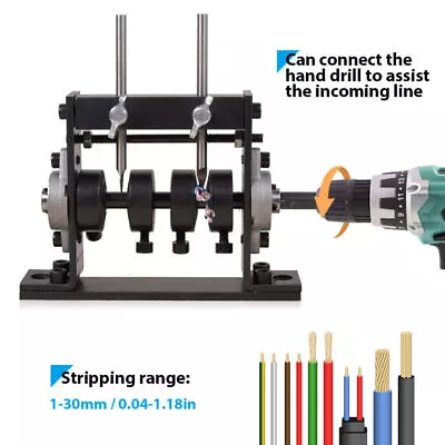 1mm-30mm Copper Wire Stripper Manual Metal Stripping Machine Cable Scrap Tool • £17.69