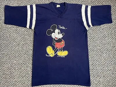 Vintage Mickey Mouse TShirt Adult M Florida Single Stitch Disney 80s Velva Sheen • $29.95