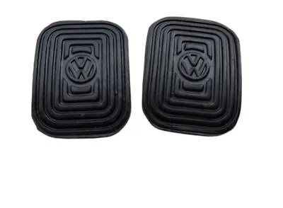 $11.91 • Buy Pedal Pads Set Of 2 With Logo Clutch Brake PAIR Volkswagen Bug Bus Ghia Van