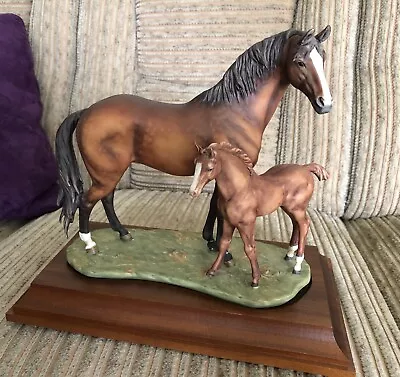 KAISER Porcelain Bisque LARGE Figurine PAIR OF HORSES #400 Artist W. GAWANTKA • $295