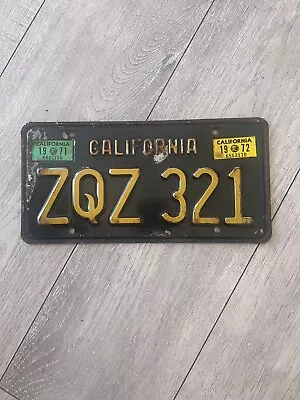 CALIFORNIA  72 Vintage License Plate Sale Helps GREEN BERET FOUNDATION! • $22