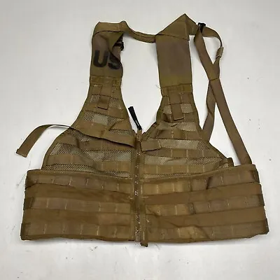 Military Issued Coyote MOLLE II Load Carrying Vest 8465-01-532-2302 • $19.90