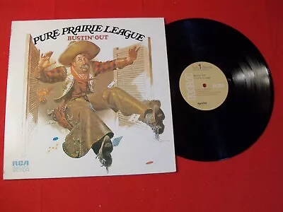 Pure Prarie League 1972 Lp  Bustin' Out  Classic Country Rock Vintage Vinyl! • $1.99