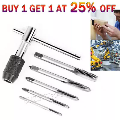 £4.86 • Buy 6Pcs TAP WRENCH & GRIP CHUCK SET TOOL T-HANDLE METRIC M3 M4 M5 M6 M8 AND DIE.