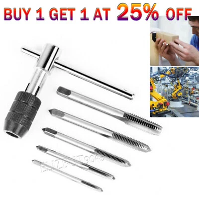 £4.86 • Buy 6Pcs TAP WRENCH & GRIP CHUCK SET TOOL T-HANDLE METRIC M3 M4 M5 M6 M8 AND DIE.